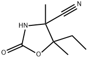 4-Oxazolidinecarbonitrile,5-ethyl-4,5-dimethyl-2-oxo-(7CI) Struktur