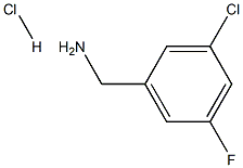 3-Chloro-5-fluorobenzylamine hydrochloride Struktur