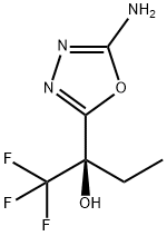 1,3,4-Oxadiazole-2-methanol, 5-amino-α-ethyl-α-(trifluoromethyl)- Struktur