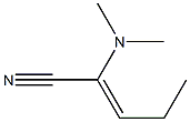 2-Pentenenitrile,2-(dimethylamino)-(9CI) Struktur