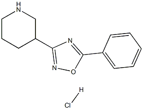 Piperidine, 3-(5-phenyl-1,2,4-oxadiazol-3-yl)-, hydrochloride (1:1) Struktur