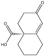 [R,(-)]-3,4,5,6,7,8-Hexahydro-2-oxo-4aβ(2H)-naphthalenecarboxylic acid Struktur