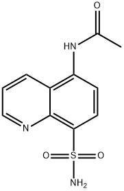 8-Quinolinesulfonamide,  5-acetamido-  (6CI,7CI) Struktur