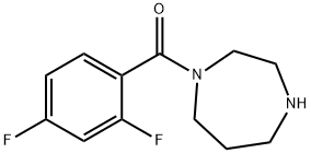 1-(2,4-difluorobenzoyl)-1,4-diazepane Struktur