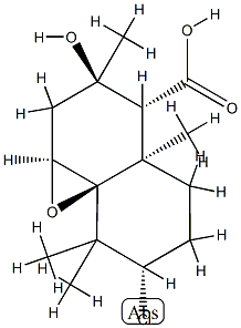 (1aS,8aS)-7α-Chlorooctahydro-3β-hydroxy-3,4aα,8,8-tetramethyl-3H-naphth[1,8a-b]oxirene-4α-carboxylic acid Struktur