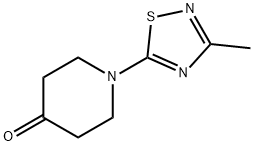 1-(3-Methyl-1,2,4-thiadiazol-5-yl)piperidin-4-one Struktur