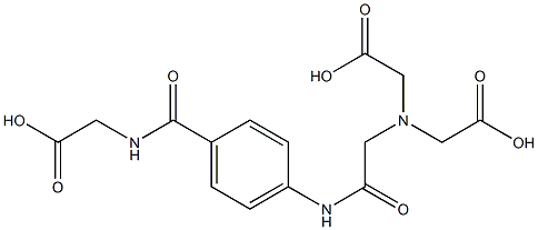 4-((bis(carboxymethyl)aminomethyl)carbamino)hippuric acid Struktur