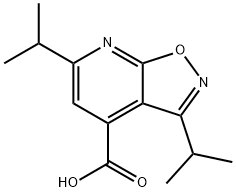 3,6-diisopropylisoxazolo[5,4-b]pyridine-4-carboxylic acid Struktur