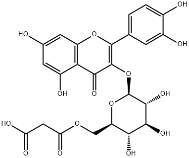 Quercetin 3-O-malonylglucoside Struktur