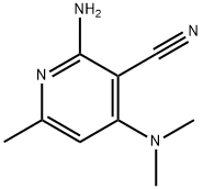 2-Amino-4-(dimethylamino)-6-methylpyridine-3-carbonitrile Struktur