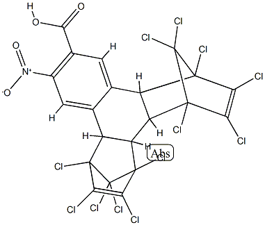 3-nitro-2-naphthoic acid,bis(hexachlorocyclopentadiene) Mg Struktur