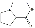 2-Pyrrolidinecarboxamide,N,1-dimethyl-(6CI) Struktur