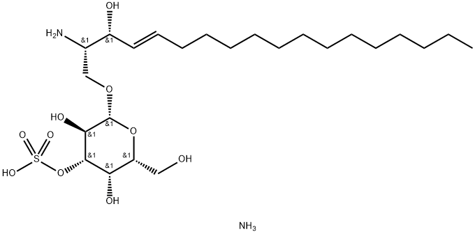 Lyso 3sulfo Galactosylceramide (ammonium salt) Struktur