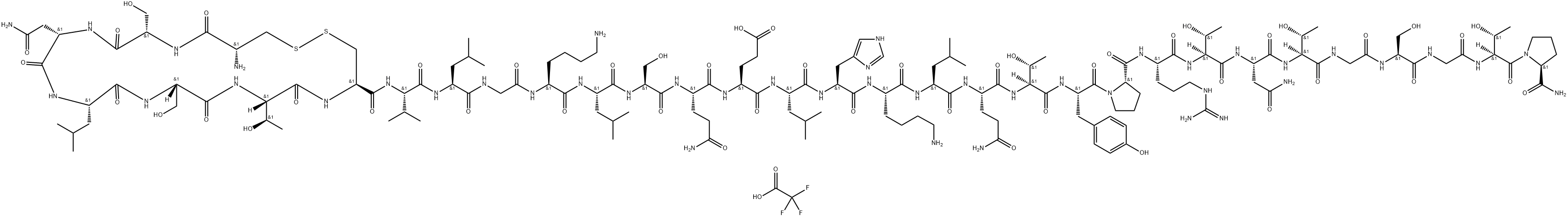 Calcitonin (salmon) (trifluoroacetate salt) Struktur