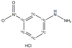 13C6-3-Nitrophenylhydrazine (hydrochloride) Struktur