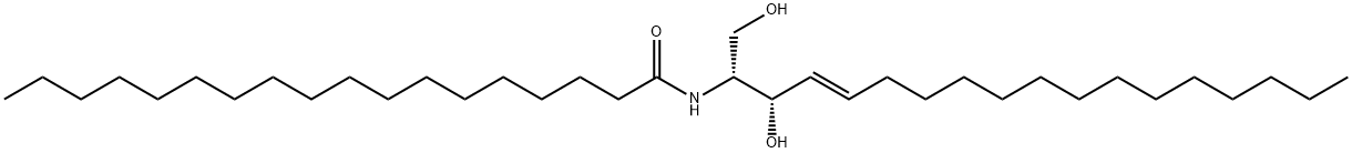 C18 L-erythro Ceramide (d18:1/18:0) Struktur