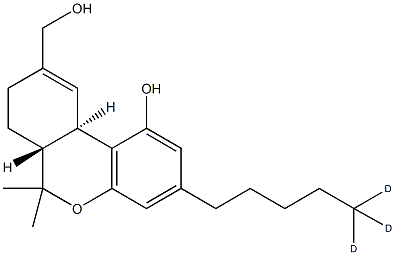 (±)-11-Hydroxy-δ9-THC-D3 Struktur