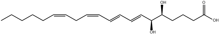 (5S 6S)-DIHYDROXY-(7E 9E 11Z 14Z)- EICOS Struktur