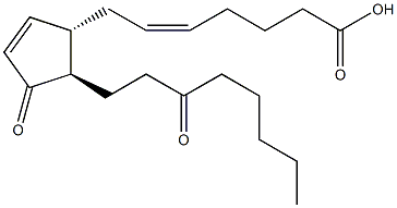 13,14-dihydro-15-keto Prostaglandin J2 Struktur