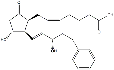 17-phenyl trinor 8-iso Prostaglandin E2 Struktur