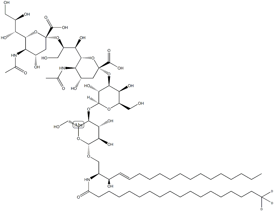 Ganglioside GD3-d3 Struktur