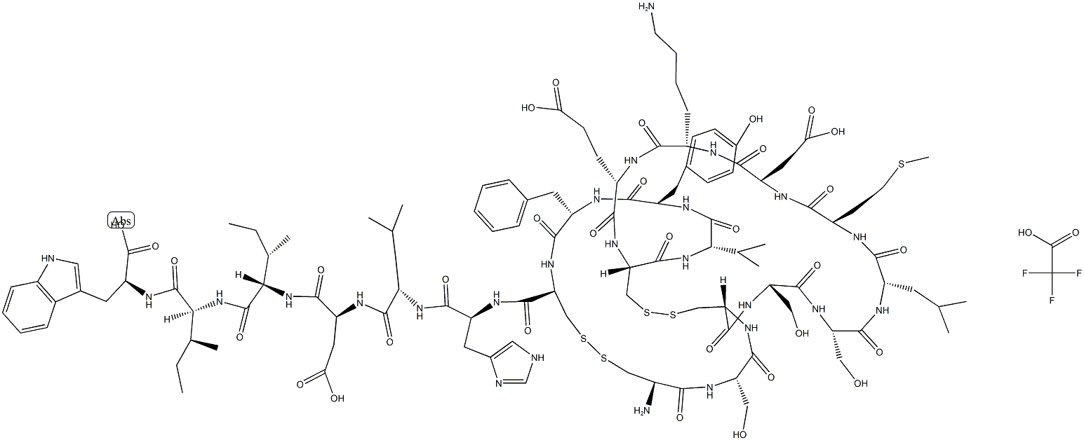 Endothelin-1 (human, porcine) (trifluoroacetate salt) Struktur