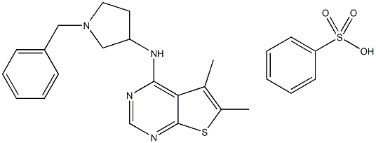 Fasnall (benzenesulfonate) Struktur