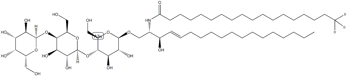 C18 Globotriaosylceramide-d3  (d18:1/18:0-d3) Struktur