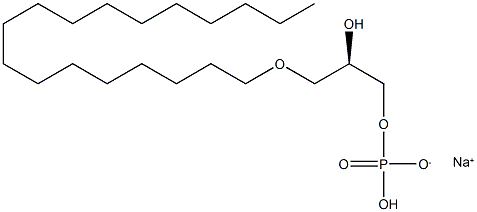 1-Octadecyl Lysophosphatidic Acid (sodium salt) Struktur