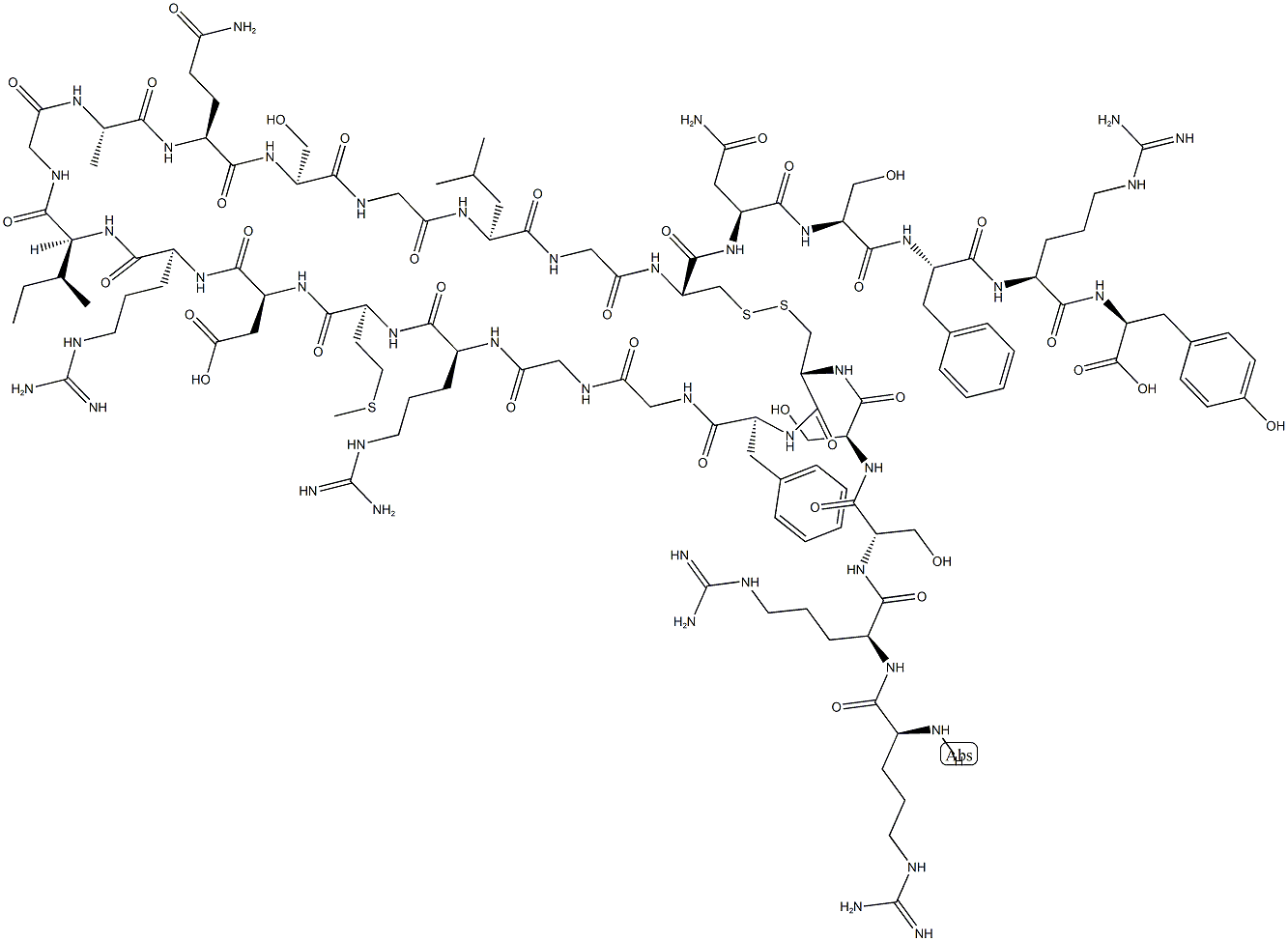 Atrial Natriuretic Peptide (3-28) (human) (trifluoroacetate salt) Struktur