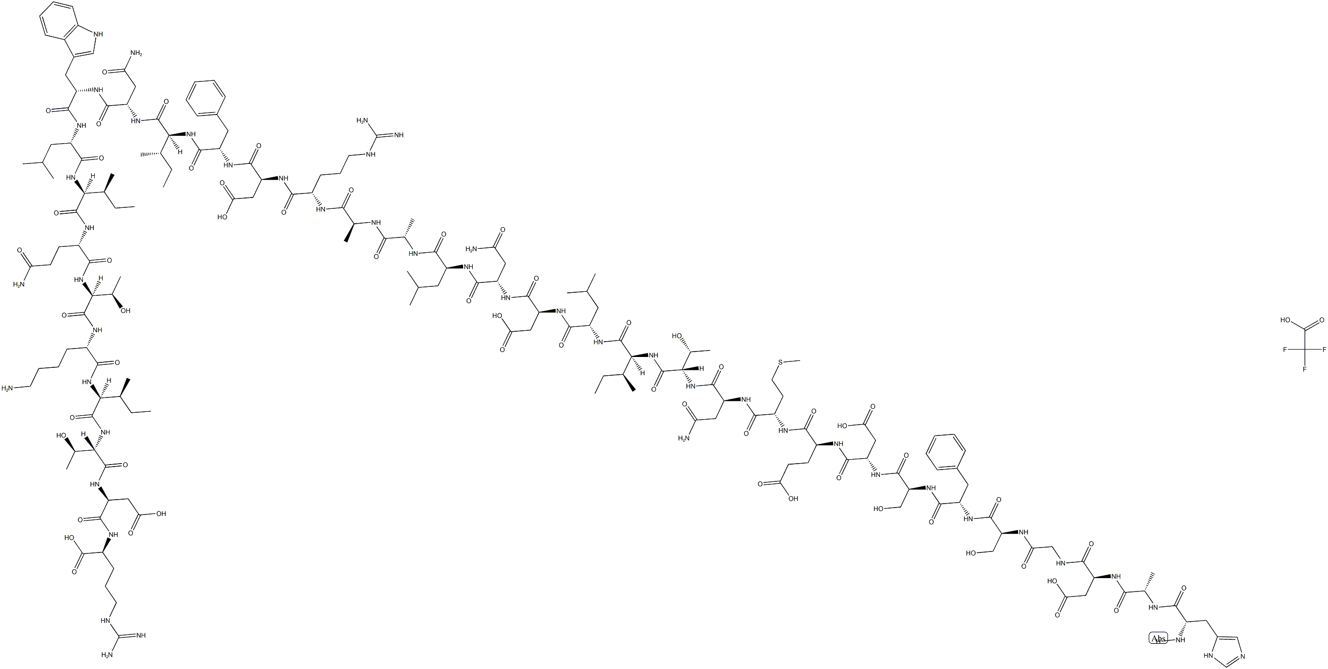 GLP-2 (1-34) (human) (trifluoroacetate salt) Struktur