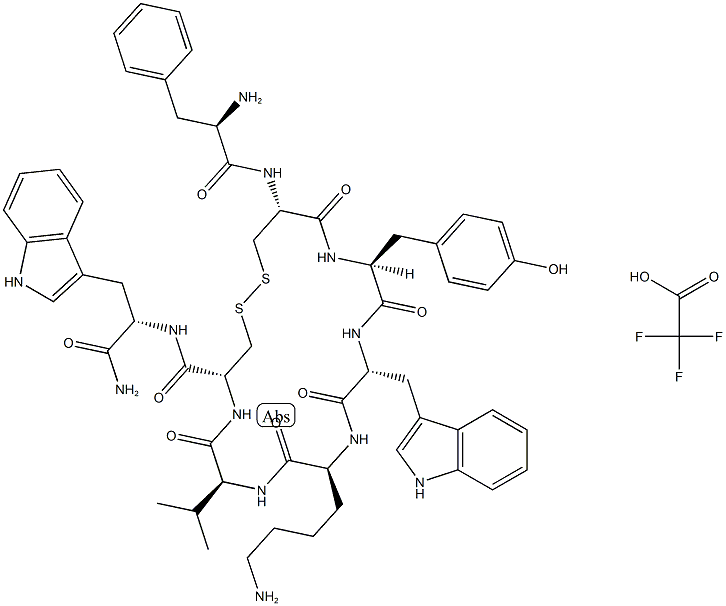 Vapreotide (trifluoroacetate salt) Struktur