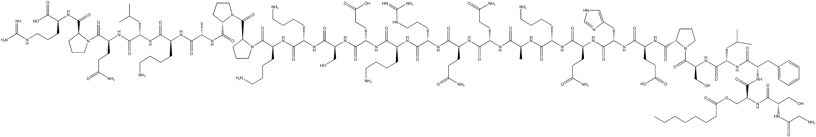 Ghrelin (rat)  (trifluoroacetate salt) Struktur