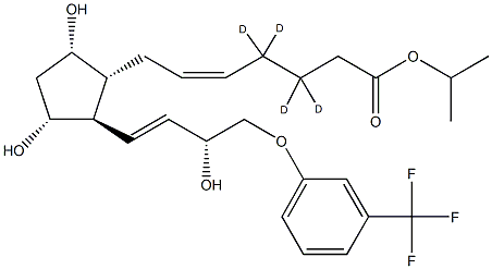 Fluprostenol isopropyl ester-d4 Struktur