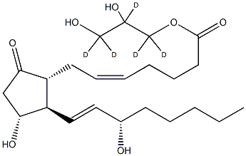 Prostaglandin E2-1-glyceryl ester-d5 Struktur