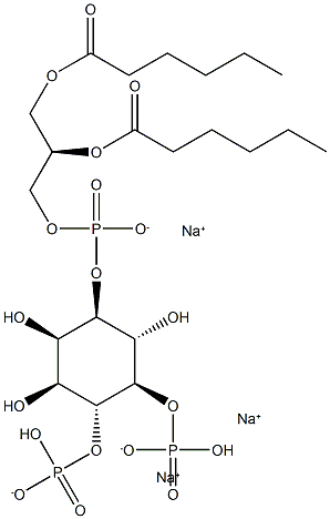 PtdIns-(4,5)-P2 (1,2-dihexanoyl) (sodium salt) Struktur