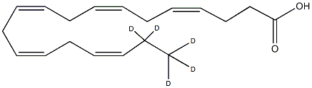 4(Z),7(Z),10(Z),13(Z),16(Z)-Nonadecapentaenoic Acid-d5 Struktur