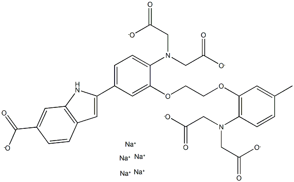 Indo-1 (sodium salt) Struktur