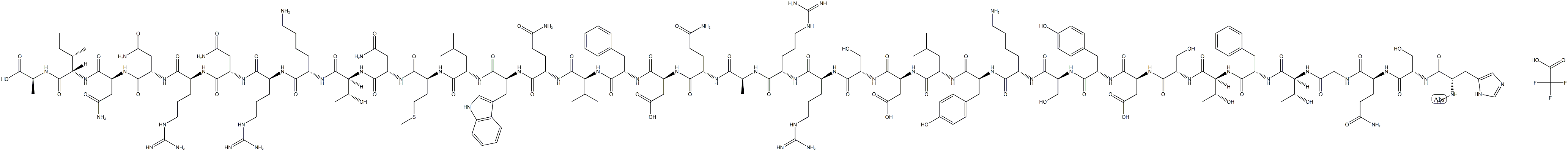 Oxyntomodulin (human, mouse, rat) (trifluoroacetate salt) Struktur