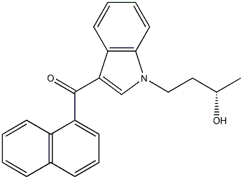 (S)-(+)-JWH 073 N-(3-hydroxybutyl) metabolite Struktur