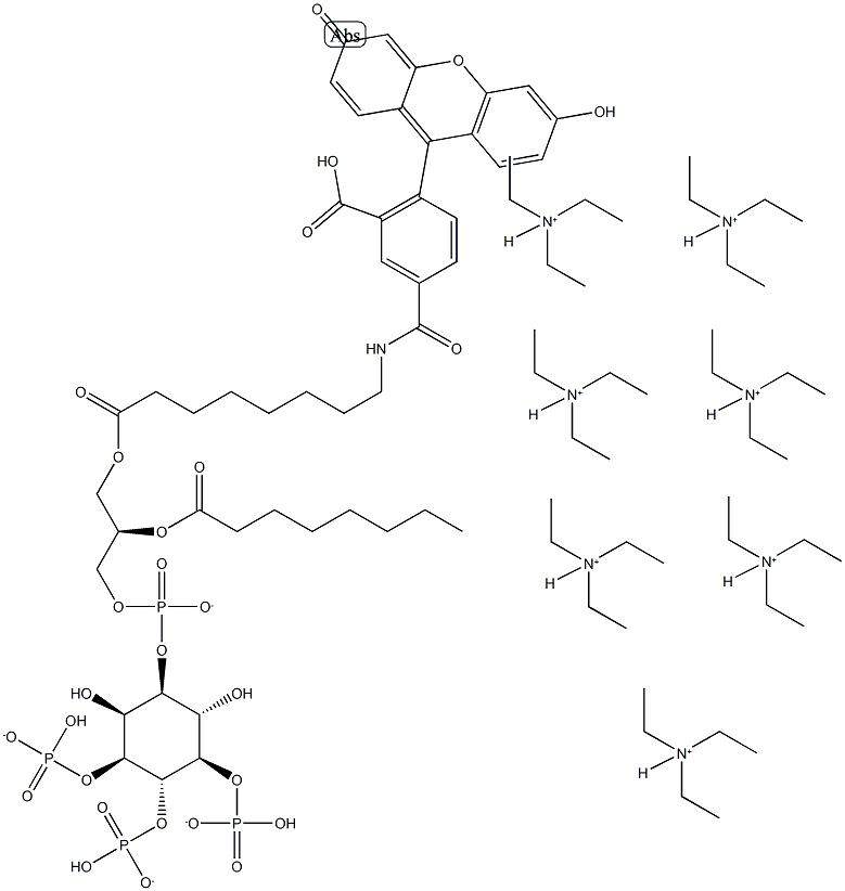 PtdIns-(3,4,5)-P3-fluorescein (ammonium salt) Struktur