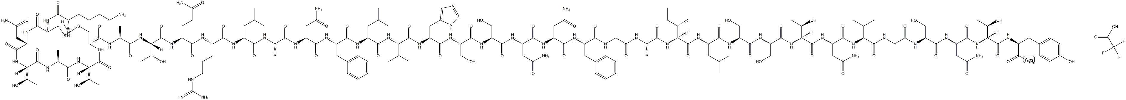 Amylin (human) (amidated) (trifluoroacetate salt) Struktur