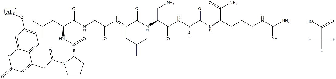 Mca-PLGL-Dpa-AR-NH2 (trifluoroacetate salt) Struktur