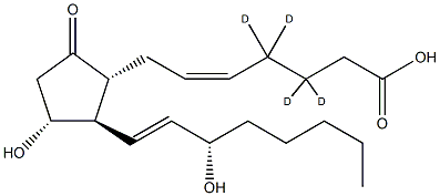 Prostaglandin E2-d4 MaxSpecStandard Struktur