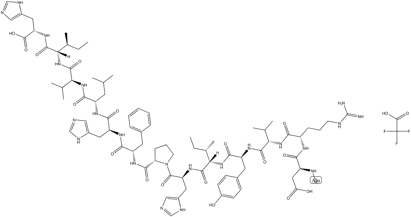 Angiotensinogen (1-13) (human) (trifluoroacetate salt) Struktur