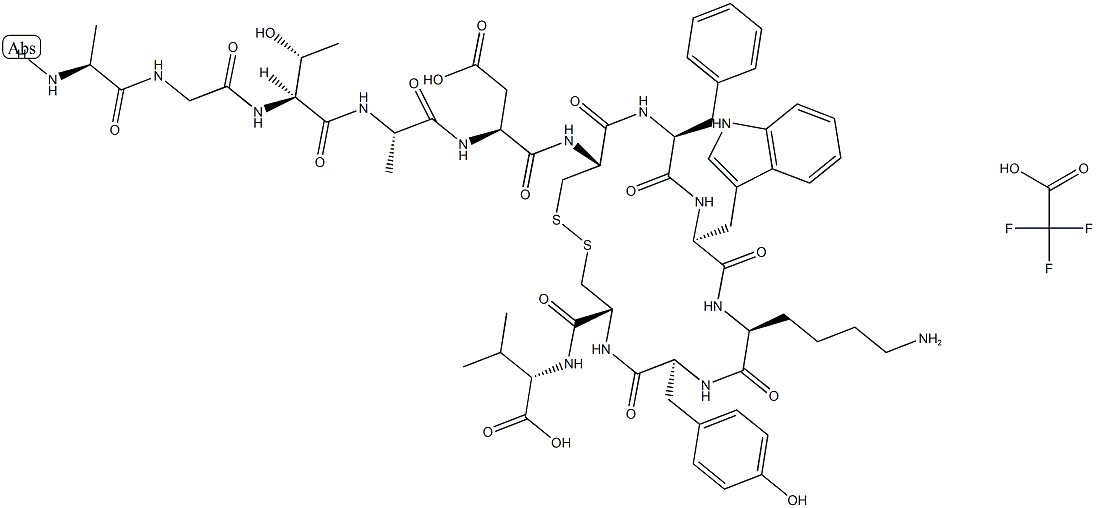 Urotensin II (goby) (trifluoroacetate salt) Struktur