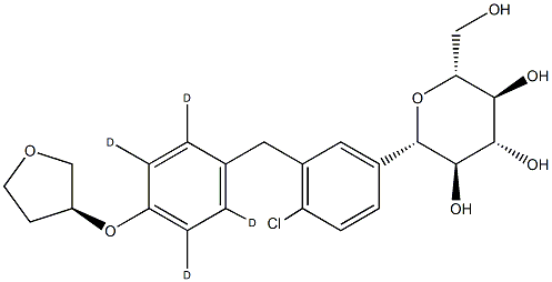 EMpagliflozin-d4 Struktur