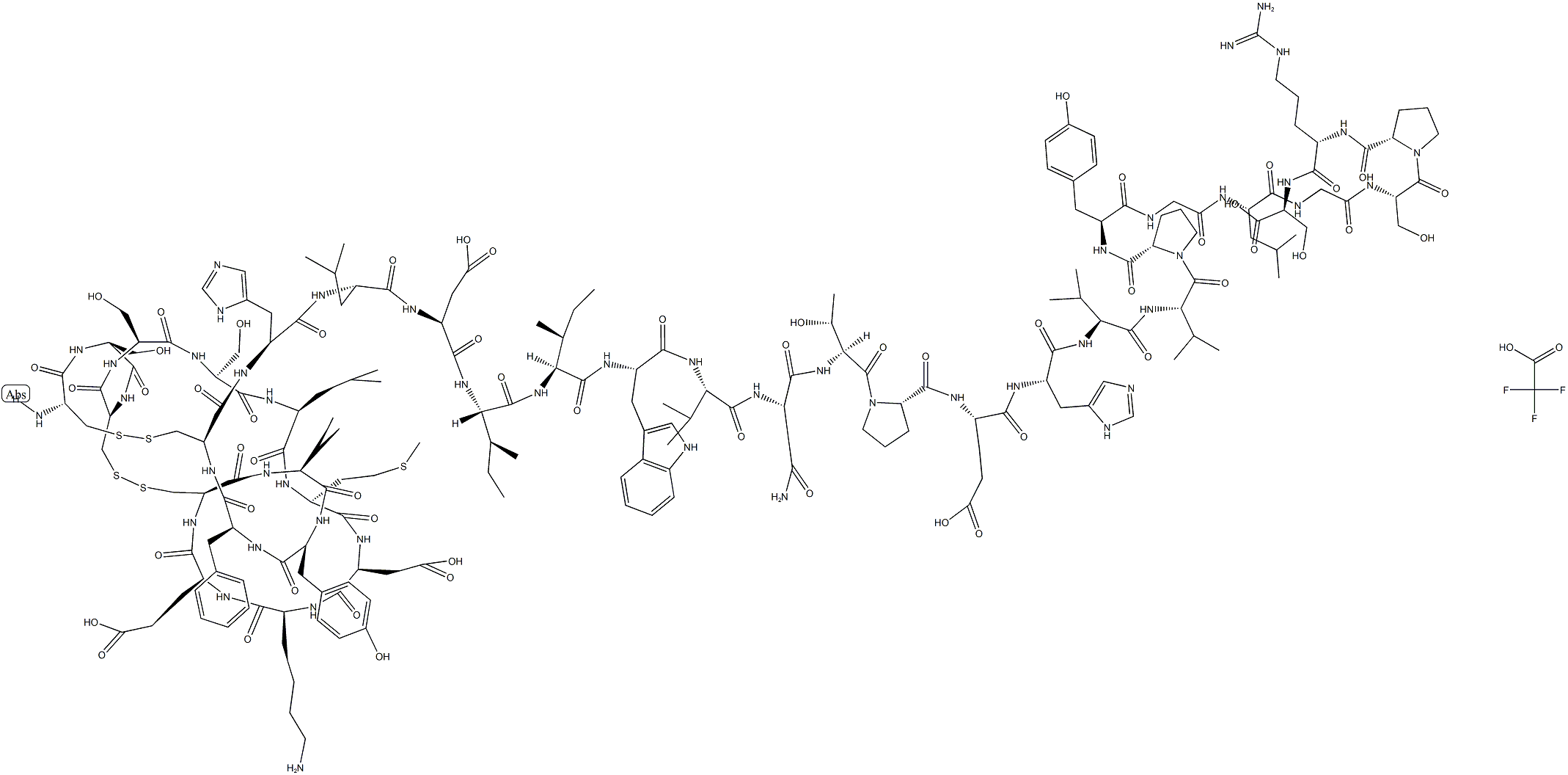 Big Endothelin-1 (1-38) (human) (trifluoroacetate salt) Struktur