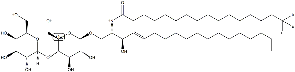 C16 Lactosylceramide-d3 (d18:1/16:0-d3) Struktur