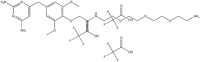 Trimethoprim-PEG-amine (trifluoroacetate salt) Struktur